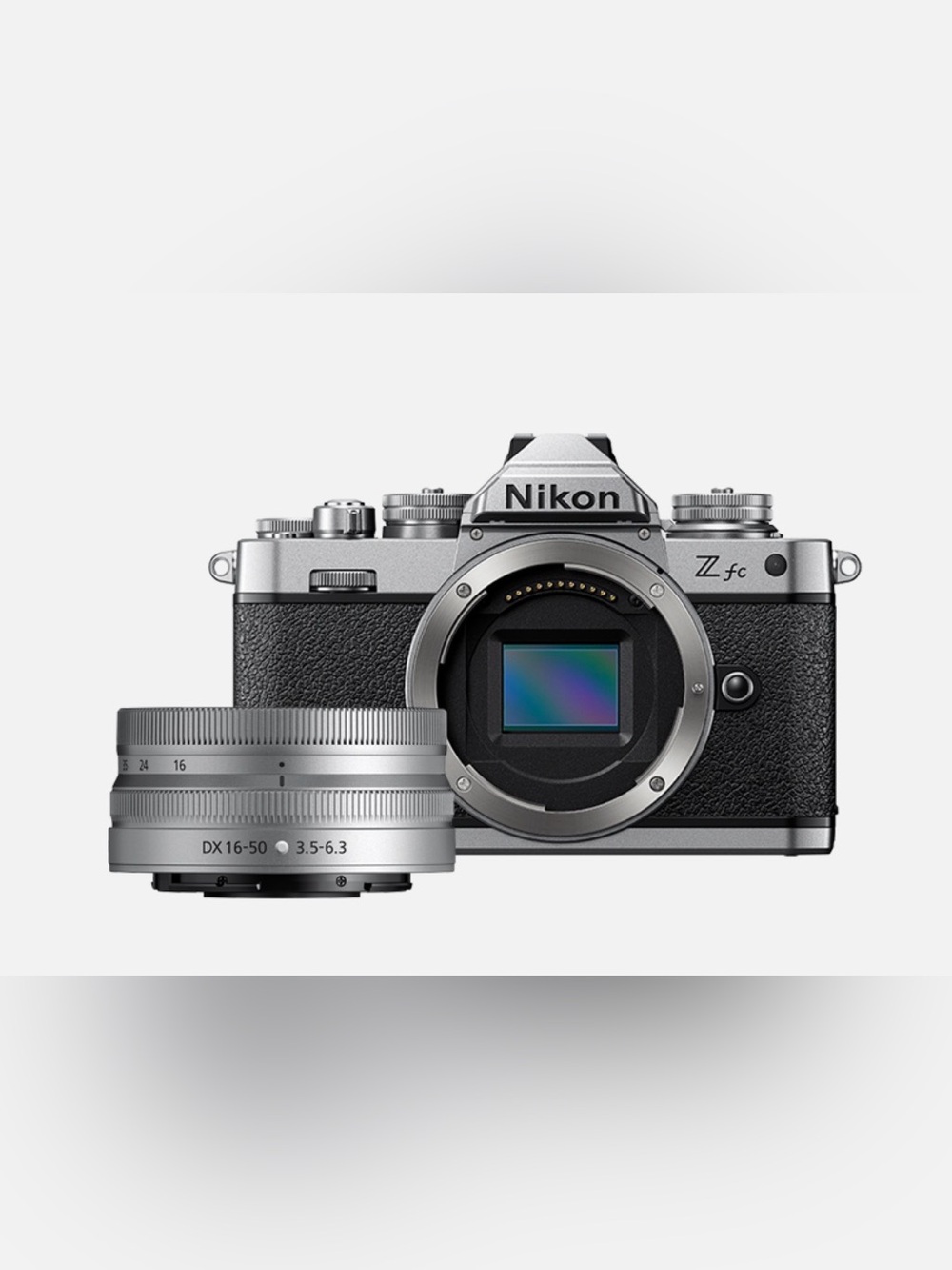 Nikon Z fc Mirrorless Camera in Silver and Black